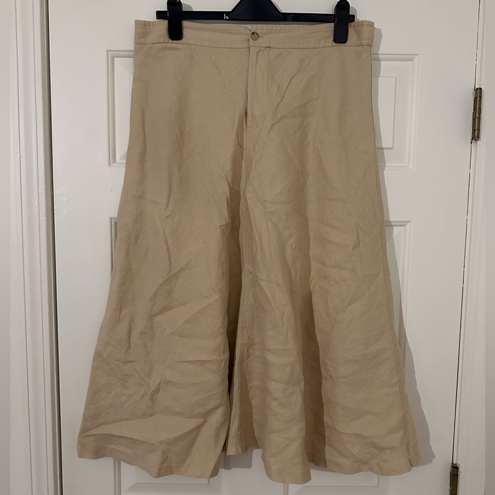 Ralph Lauren vintage linen midi skirt